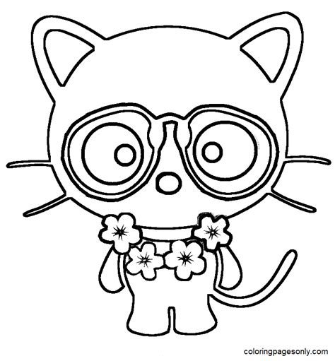 Little Chococat Coloring Page Coloring Page Page For Kids And Adults ...