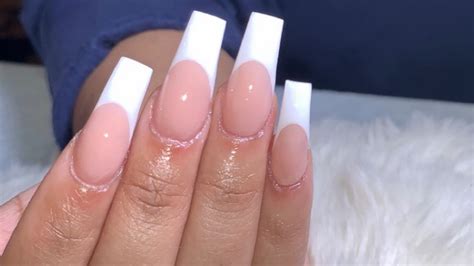 French Tip (All Acrylic) Nails | Beginner Friendly - YouTube