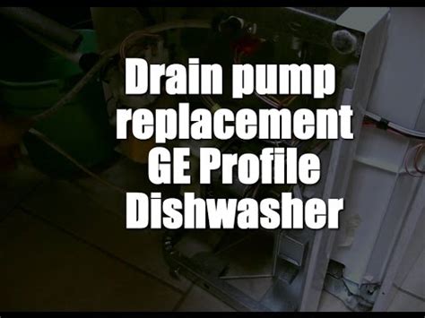 GE Profile Dishwasher Drain Pump Replacement - YouTube