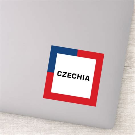 Stickers - Czechia 01A - Colors of the Czech Flag - Amazing Czechia