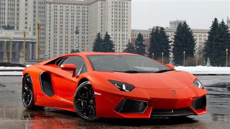 Free photo: Lamborghini Aventador Orange - Aventador, Car, Lamborghini - Free Download - Jooinn