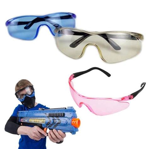 Plastic Windproof eye protection goggles for kids sports safety glasses outdoor game shooting ...