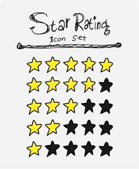 Star Rating Icons stock vector. Illustration of icon - 61000043