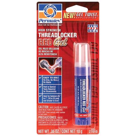 Permatex Threadlocker Red Gel 27010 - The Home Depot