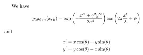 math mode - Equation involving exp, sin, cos and Greek letters - TeX ...