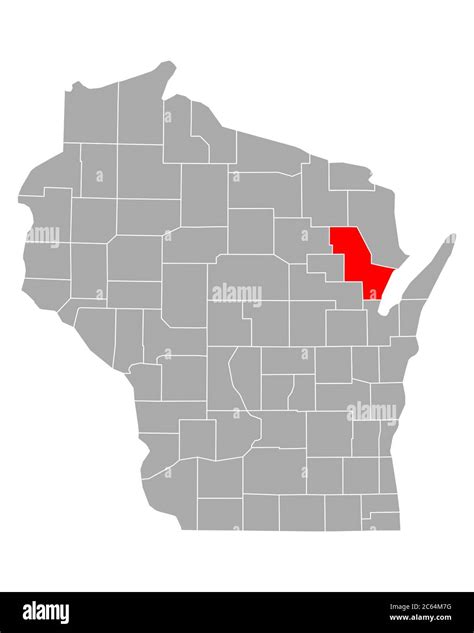 Map of Oconto in Wisconsin Stock Photo - Alamy