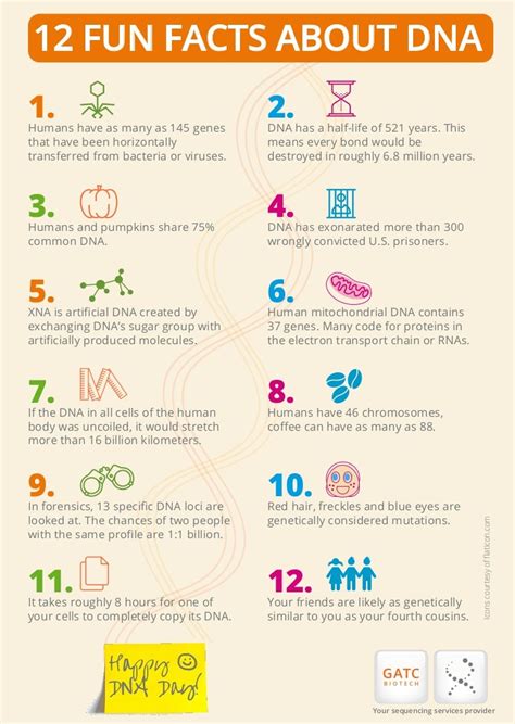 12 DNA Fun Facts