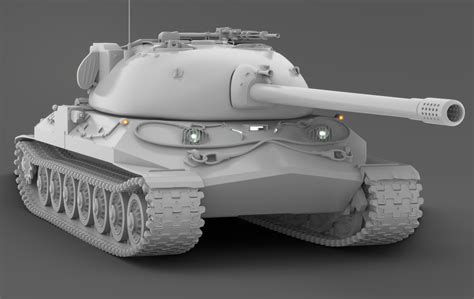 IS-7 Heavy Tank Free 3D Model - .3ds .obj .blend .dds - Free3D