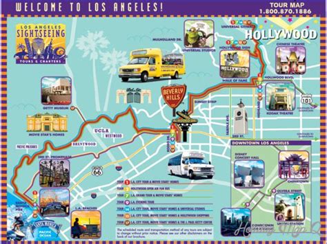 awesome Los Angeles Map Tourist Attractions | Travel in 2019 | Map ...