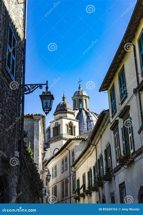 Montefiascone cathedral editorial image. Image of tower - 85569765