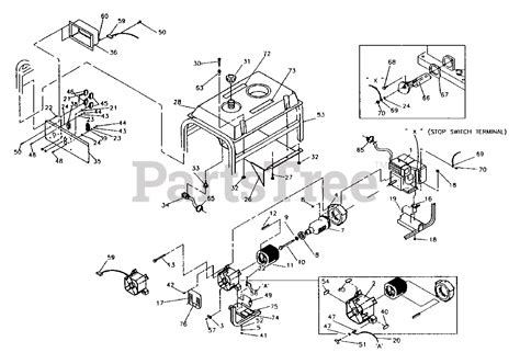 Generac SVP5000 (9884-0) - Generac 5000 Watt Portable Generator Generator Parts Lookup with ...