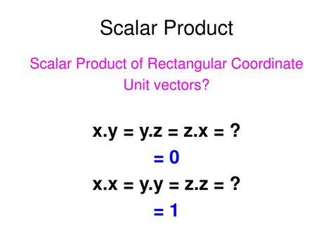 PPT - Scalar Product PowerPoint Presentation, free download - ID:6307530