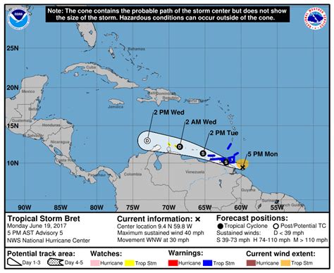 Tropical Storm “Bret” forms, threatens Trinidad and Tobago, Venezuela ...