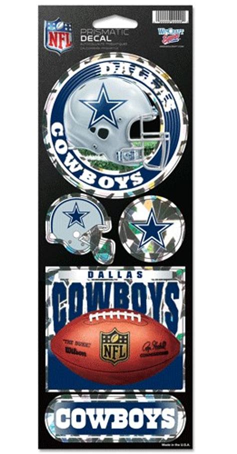 Dallas Cowboys Stickers Prismatic - Caseys Distributing