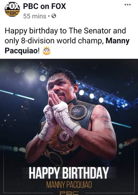 Manny Pacquiao's Birthday Celebration | HappyBday.to