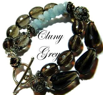 Smoky Quartz Jewelry - Cluny Grey Jewelry