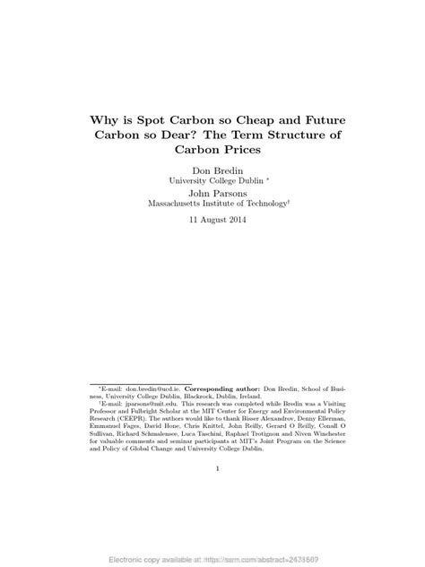 Bredin Et al-2014-SSRN Electronic Journal | PDF | Futures Contract ...