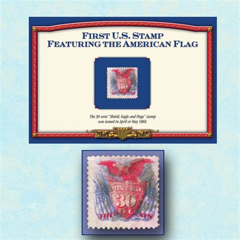 First U.S. Stamp Featuring the American Flag