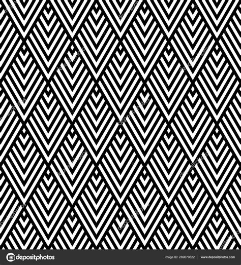 Seamless geometric pattern in style art deco.Black and white.Thick lines. | Art Sphere Inc.