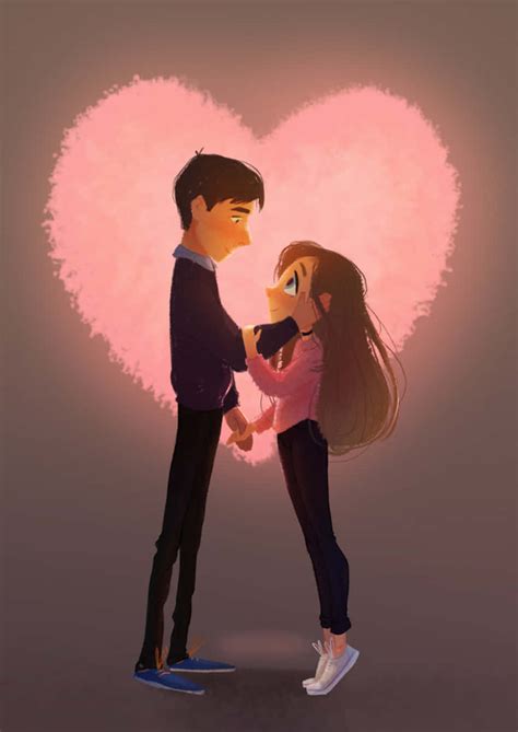 Download 3D Cartoon Couple Picture | Wallpapers.com