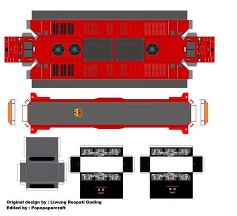 Gambar Pola Papercraft Kereta Api Indonesia Kai Maret 2015 Gambar Cc di Rebanas - Rebanas