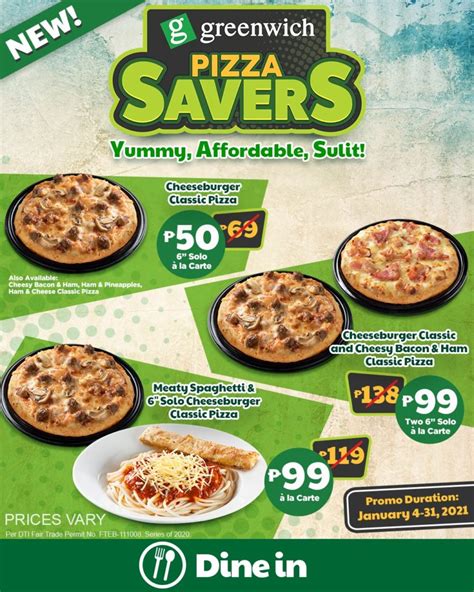 Greenwich Pizza Savers Promo | Manila On Sale