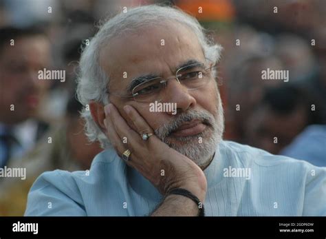 Gujarat Chief Minister Narendra Modi during a massive drill by RSS ...