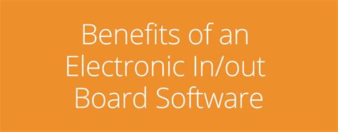 Benefits of an Electronic In/out Board Software - Intelligent Concepts