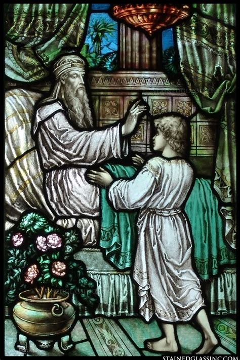 "Eli and Samuel" Religious Stained Glass Window