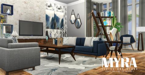 Sims 4 CC's - The Best: Myra Living Room Set by Peacemaker ic