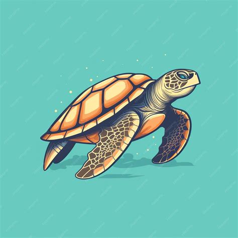 Premium AI Image | vector hand drawn turtle outline illustrationvector hand drawn turtle outline ...