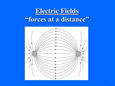 PPT - Electric Fields “forces at a distance” PowerPoint Presentation ...