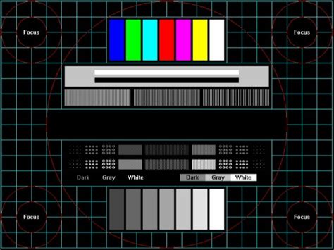 Test pattern-for-lcd memory effect in projectors