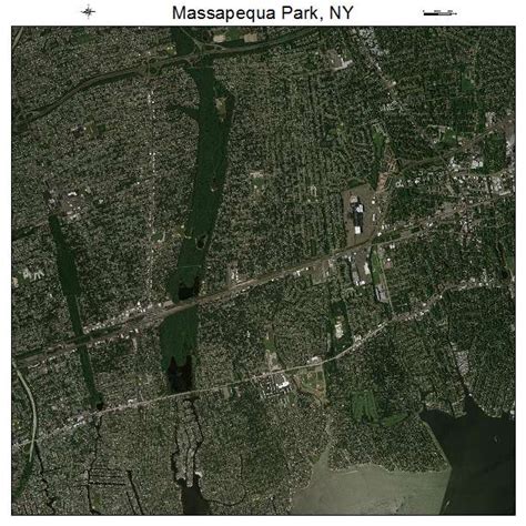 Aerial Photography Map of Massapequa Park, NY New York