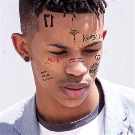 XXXTentacion Temporary Tattoos Set / XXXTentacion Face Tattoos - Etsy ...