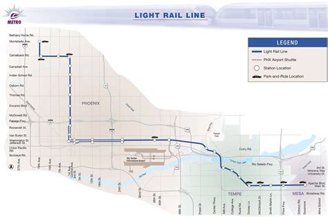 Light Rail in Phoenix Airport PHX