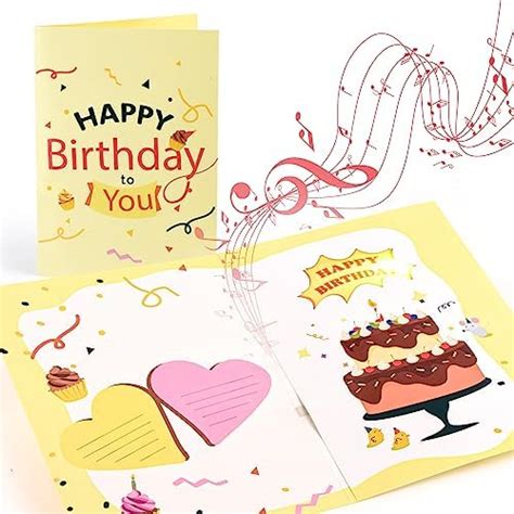 Musical Birthday Card, Birthday Card with Music and Light, Play HAPPY ...