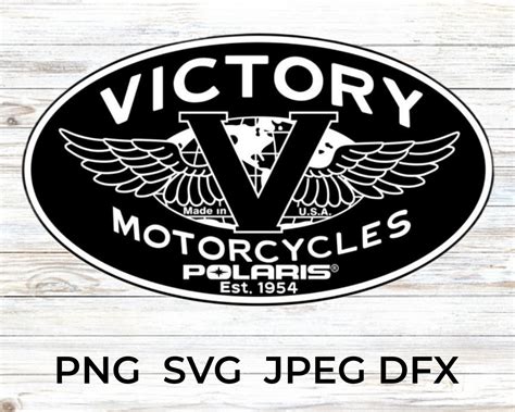 Victory Motorcycle Logo Transparent PNG, SVG. DXF - Etsy