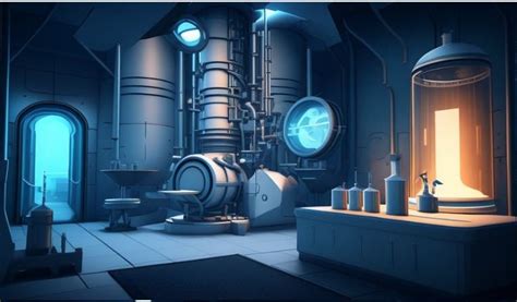 Futuristic Lab Dreams Virtual Background of a High-tech Laboratory to Enhance Your Video ...