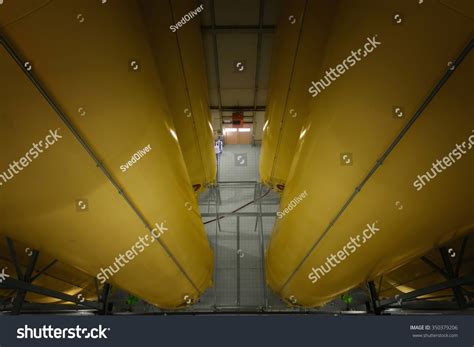 Industrial Interior Welded Silos Above Stock Photo 350379206 | Shutterstock