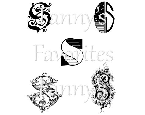 S Monogram Letter - Resume Themplate Ideas