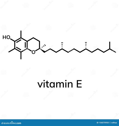 Vitamin E Alpha-Tocopherol - 3d Illustration Of Molecular Structure ...