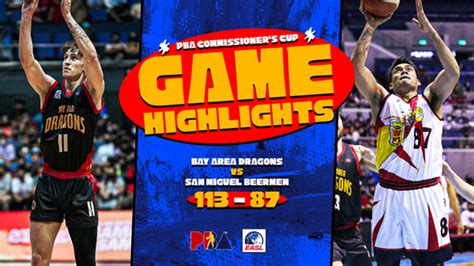 Bay Area Dragons vs. San Miguel Beermen Highlights - Oct 16, 2022 | EASL