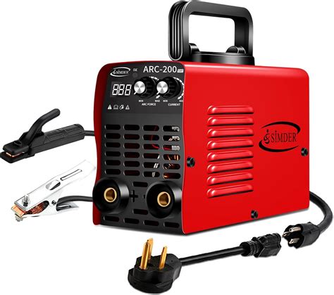 Simder Arc Welder 110V 200Amp Welding Machine IGBT Inverter AC-DC Mini Electric Welders Free ...