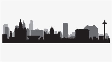 Liverpool, Skyline, England, Cityscape, City - Silhouette Liverpool Skyline, HD Png Download ...