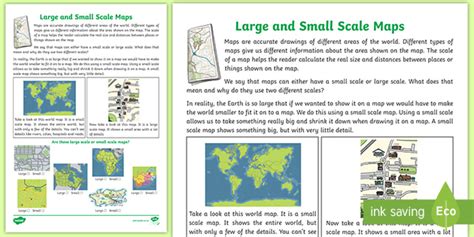 Large and Small Scale Maps (teacher made)