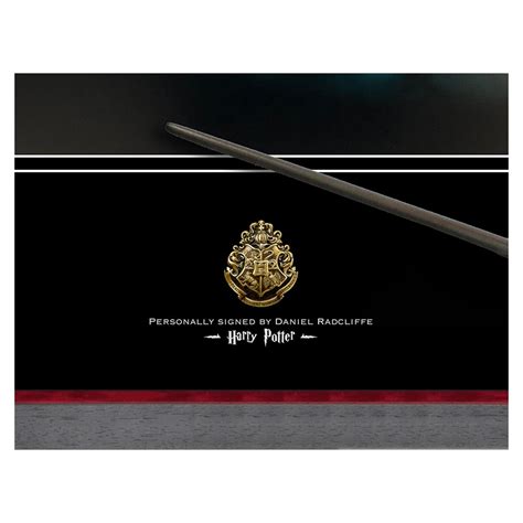 Harry Potter - Signed by Daniel Radcliffe Photo & Wand Display