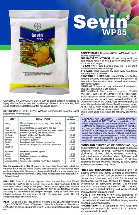 Sevin WP85 Powder Insecticide | Carbaryl – Pest Armor