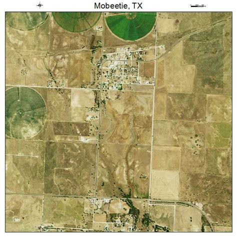 Aerial Photography Map of Mobeetie, TX Texas