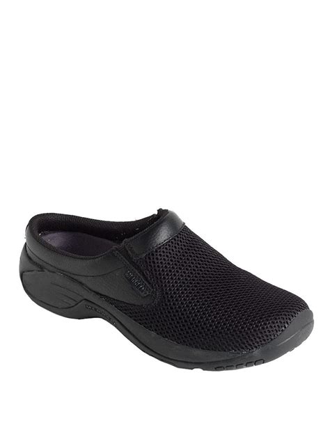 Merrell Encore Bypass Leather Clogs in Black for Men - Lyst